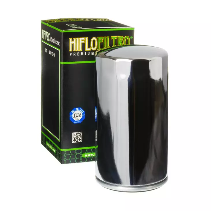 HiFlo öljynsuodatin HF173C Kromi - Moottoripyörän öljynsuodattimet - D59099 - 1