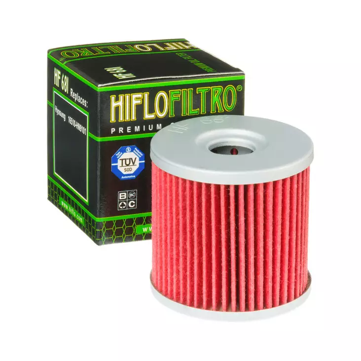 HiFlo öljynsuodatin HF681 - Moottoripyörän öljynsuodattimet - D78429 - 1