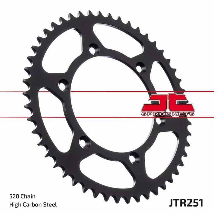JT Rear Sprocket JTR251.38 - Moottoripyörän eturattaat - D499659 - 1