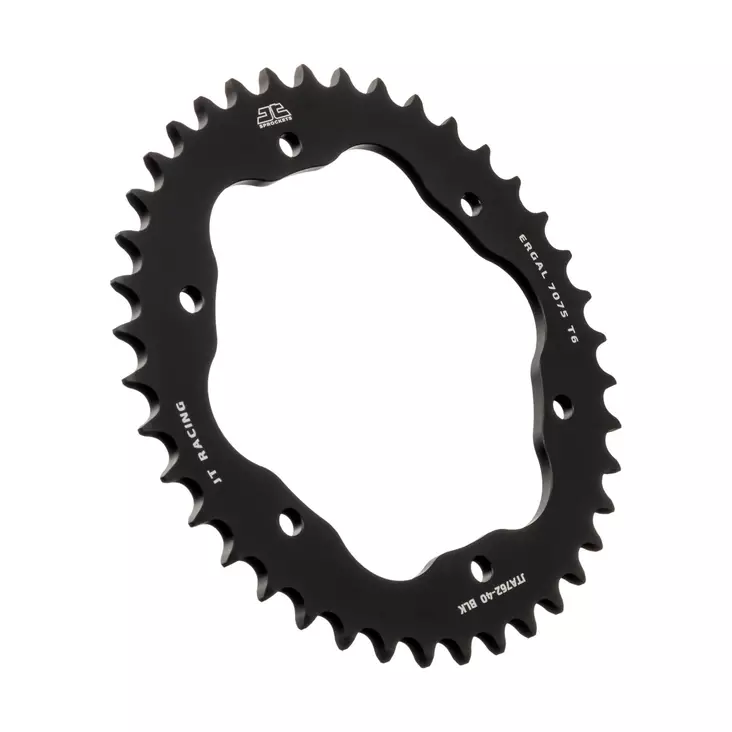 JT Takaratas Alumiini 7075 T6 JTA762.38BLK Musta - Moottoripyörän eturattaat - D499719 - 1