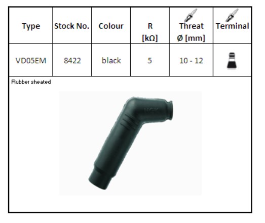 NGK spark plug cover VD05EM - Tulpanhatut - D249829 - 1