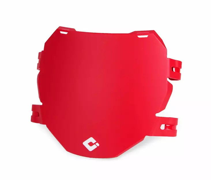 ODI DH E-MTB Number Plate for use with Triple-Crown Forks - Red - Moottoripyörän kahvakumit - D510249 - 1