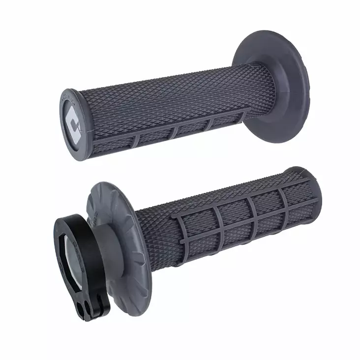 ODI Half-Waffle MX Lock-On Grip Set Graphite - Moottoripyörän kahvakumit - D509889 - 1