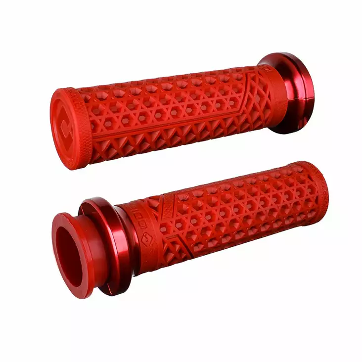 ODI Street Grips V-TWIN Lock-On VANS Signature-Indian TBW Dark Red/Red - Moottoripyörän kahvakumit - D510219 - 1