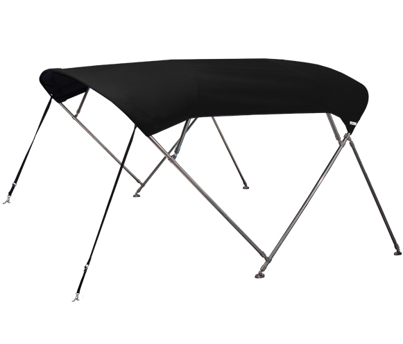 OS CRUISER BIMINI STAINLESS STEEL 4 BOW 2.7M-3.0M BLACK - Biminit - D240889 - 1