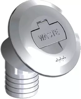 Osculati kansiruuvike messinki 30° WASTE 38mm - Jätevesi - D147559 - 1
