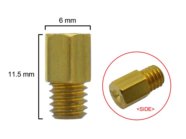 Pääsuutin # 170 Kuuskantti Yhteensopiva: Mikuni - Mopon Suuttimet - D1549 - 1