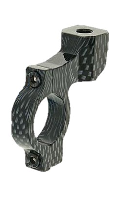 Peilin yleiskiinnike Carbon-kuvio Ø 22mm tanko M8 peili - Mopon Peilit - D118679 - 1
