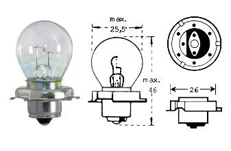 Polttimo 12v 15w P26s - Polttimot - D495139 - 1