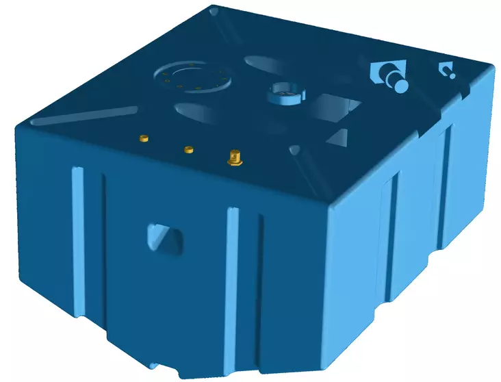 Polttoainesäiliö 1000x870x580 352 l (bensiini/diesel) - Polttoainesäiliöt - D147629 - 1