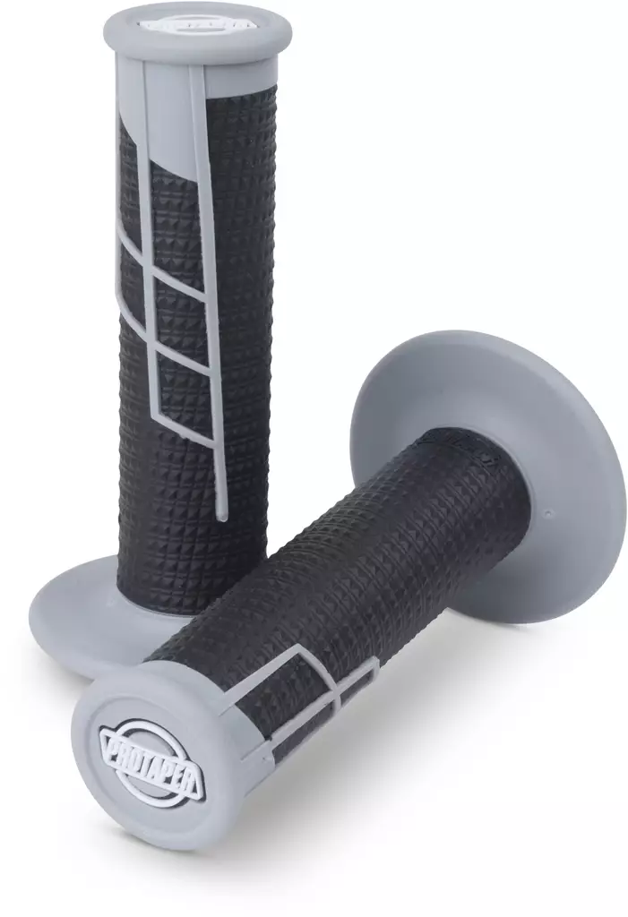 Protaper Tupet Clampon 1/2 Waffle Harmaa/Musta - Moottoripyörän kahvakumit - D258329 - 1