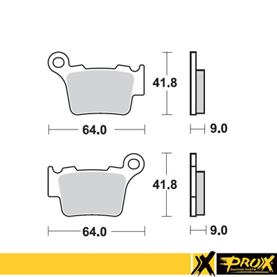 ProX Jarrupalasarja Taakse KTM125/150/200/250/300/350/450/525/530 - Moottoripyörän jarrupalat - D138299 - 1
