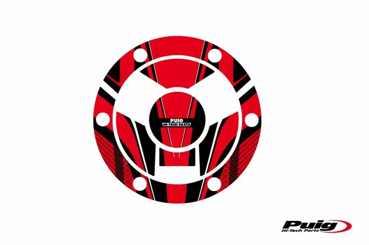 Puig Fuel Cap Cover Mod.Radical Triumph C/Red - Moottoripyörän tarrasarjat - D301979 - 1