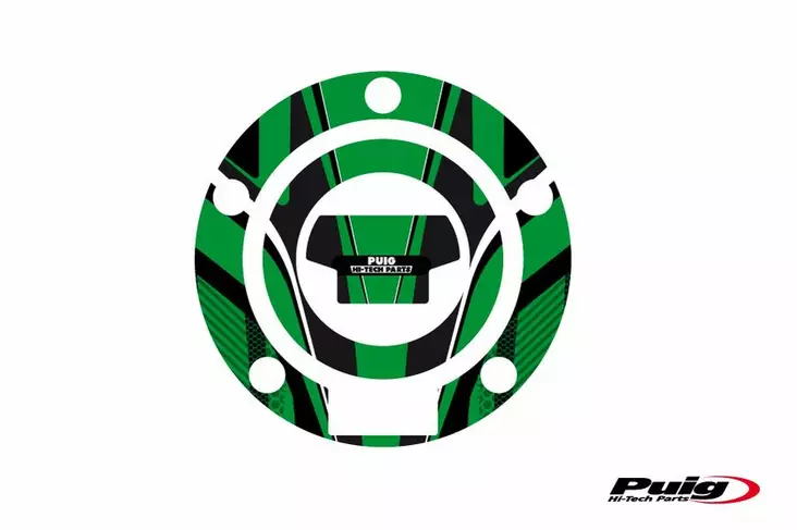Puig Fuel Cap Cover Mod. Radical Yamaha C/Green - Moottoripyörän tarrasarjat - D299529 - 1