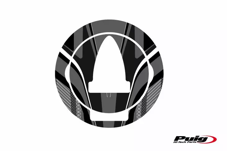 Puig Fuel Cap Cover Radical Aprilia C/Grey - Moottoripyörän tarrasarjat - D299459 - 1