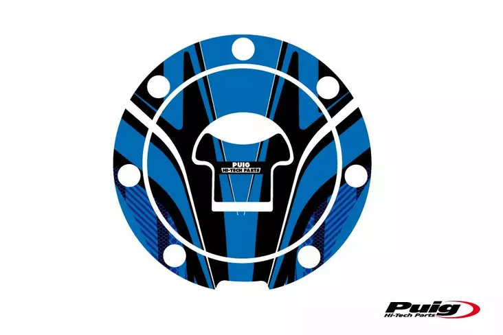 Puig Fuel Cap Cover Radical Honda C/Blue - Moottoripyörän tarrasarjat - D299489 - 1