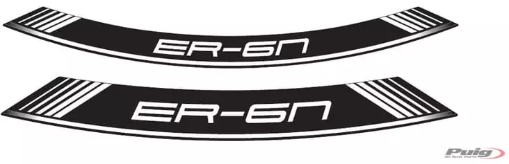 Puig Kit 8 Rim Strips Er6 C/White - Moottoripyörän vanneteipit - D302359 - 1