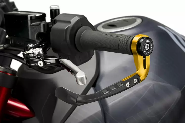 Puig Protector Clutch Lever Raw C/Gold - Moottoripyörän käsisuojat - D510929 - 1