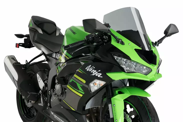 Puig R-Racer Screen Kawasaki Zx-6R 19' C/Smoke - Moottoripyörän tuulisuojat - D357869 - 1