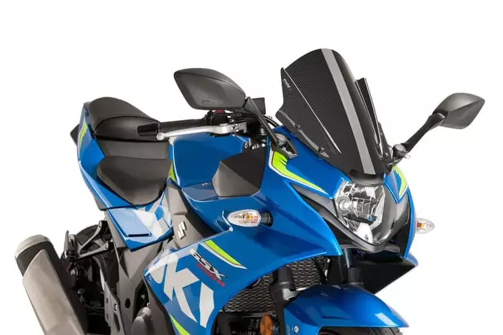 Puig Racing Screen Suzuki Gsx-R250 17-21'C/Carbon Look - Moottoripyörän tuulisuojat - D302999 - 1