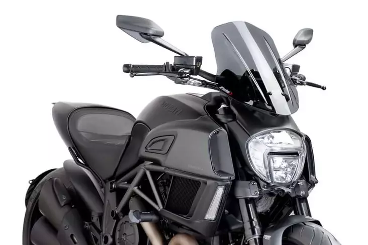 Puig Screen New Generation Touring Diavel 14'-18' C/D.S - Moottoripyörän tuulisuojat - D300899 - 1