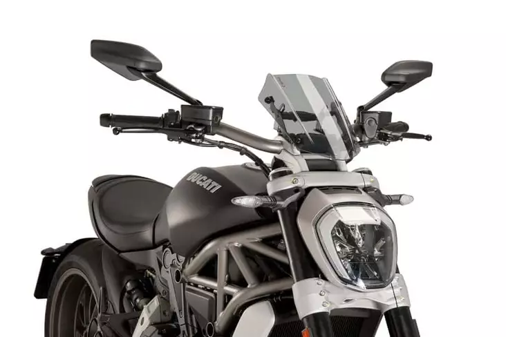Puig Winds.New Generation Sport Ducati X Diavel/S 16-18 - Moottoripyörän tuulisuojat - D301849 - 1