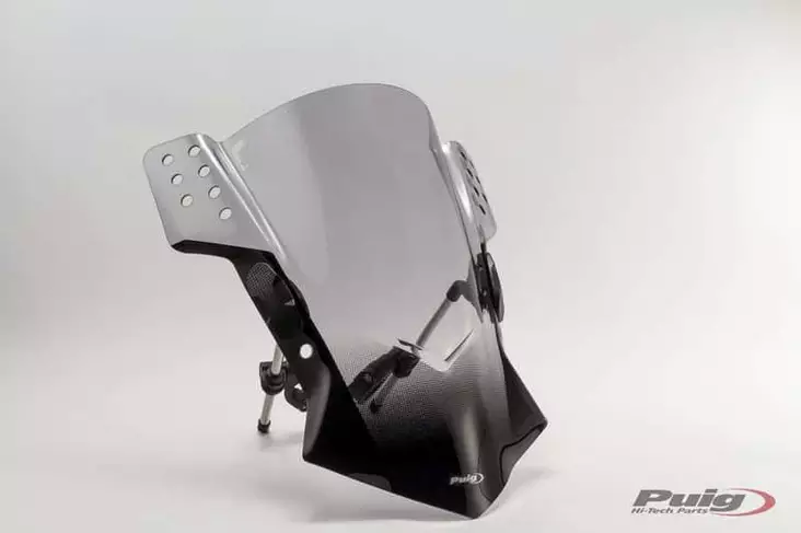 Puig Windshield Mod. Rafale Kawasaki Er6N 12' Smoke - Moottoripyörän tuulisuojat - D299659 - 1