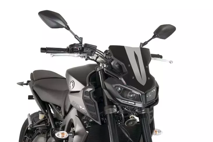 Puig Windshield N.G. Sport Yamaha Mt09 17-18' C/Black - Moottoripyörän tuulisuojat - D302449 - 1