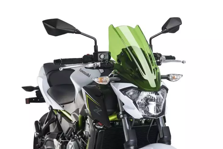 Puig Windshield Nng Touring Kawasaki Z650 17-18'C/Green - Moottoripyörän tuulisuojat - D302429 - 1