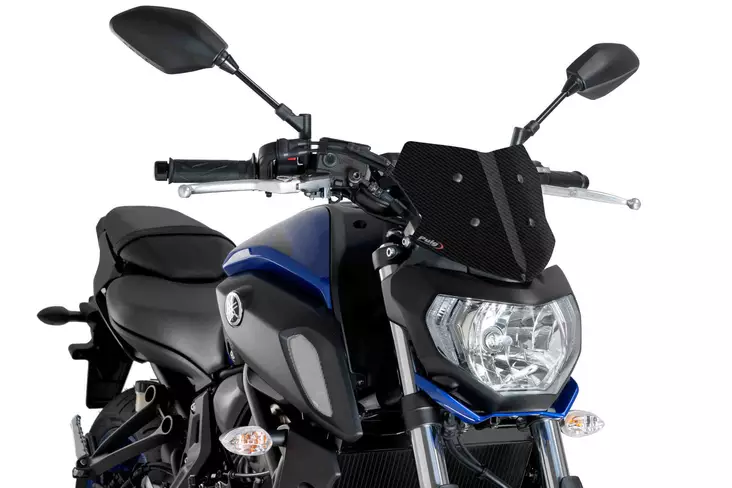 Puig Windshields N.G.Sport Yamaha Mt07 18'- C/Carbon Lo - Moottoripyörän tuulisuojat - D302899 - 1