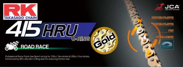RK GB415HRU UW-rengasketju Moto 3 - Ketjut 415 - D386799 - 1