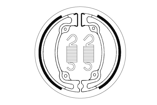Sbs Jarrukengät - Moottoripyörän jarrukengät - D2399 - 1