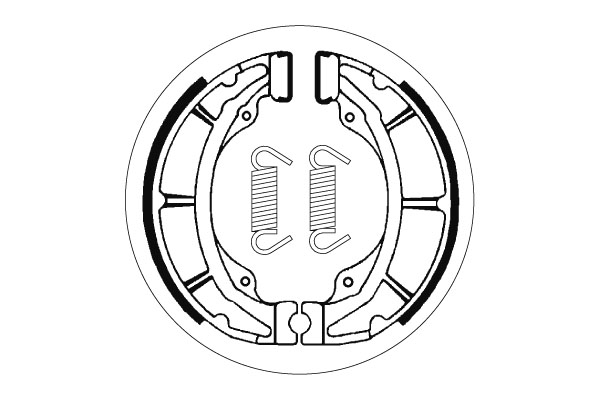 Sbs Jarrukengät - Moottoripyörän jarrukengät - D2429 - 1