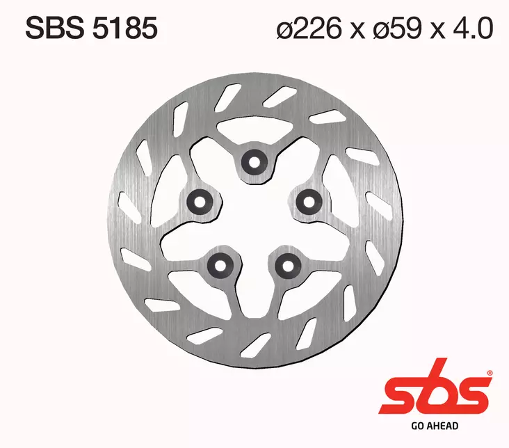 Sbs Jarrulevy Standard - Moottoripyörän jarrulevyt - D241799 - 1