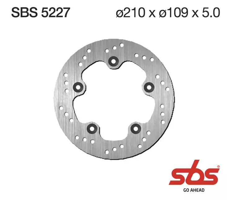 Sbs Jarrulevy Standard - Moottoripyörän jarrulevyt - D241829 - 1