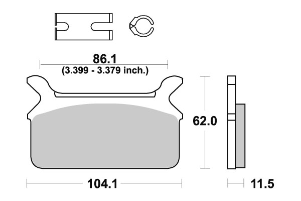 Sbs Jarrupalat Carbon Tech - Moottoripyörän jarrupalat - D220839 - 1