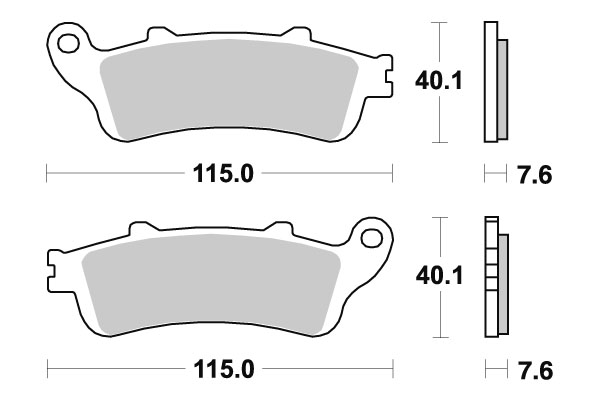 Sbs Jarrupalat Ceramic - Moottoripyörän jarrupalat - D220889 - 1