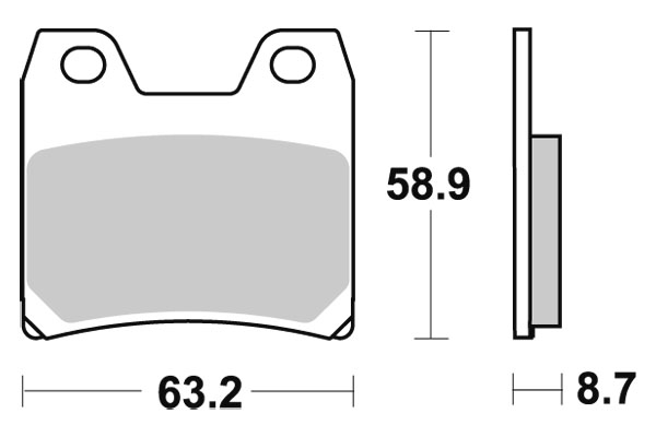 Sbs Jarrupalat Ceramic - Moottoripyörän jarrupalat - D220929 - 1