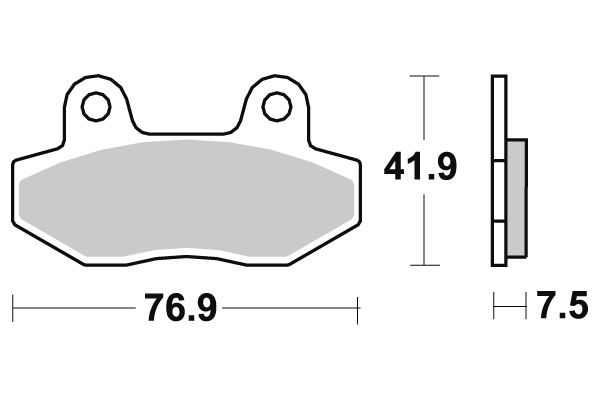 Sbs Jarrupalat Sintered - Moottoripyörän jarrupalat - D220969 - 1