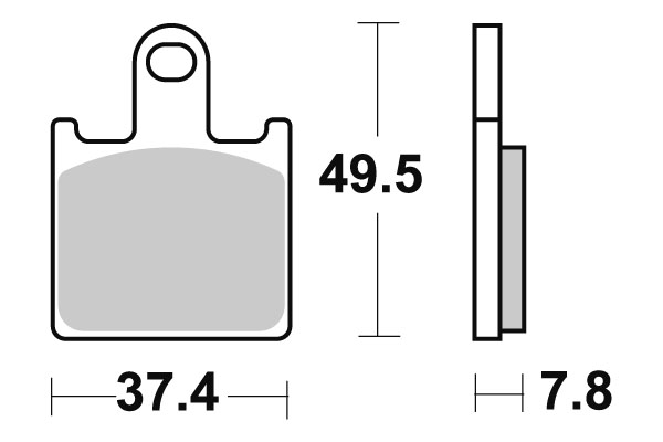 Sbs Jarrupalat Sintered - Moottoripyörän jarrupalat - D65819 - 1