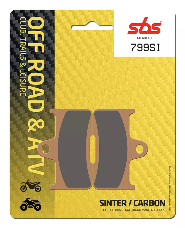 Sbs Jarrupalat Sintered Offroad - Moottoripyörän jarrupalat - D65809 - 1