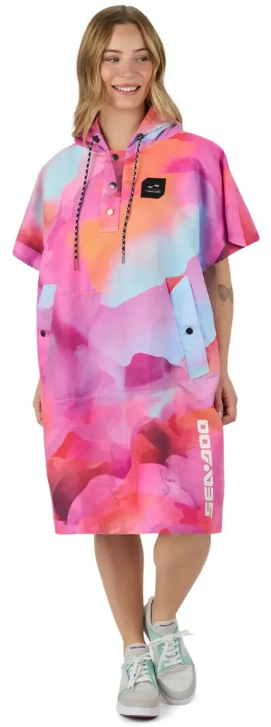 SEA QUICK DRY PONCHO SLOWTIDE LAVA RED - Sea-Doo Vapaa-aika - 139979 - 1