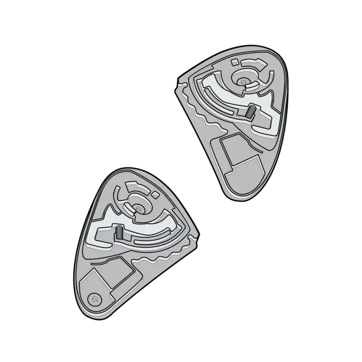 SIMPSON Darksome Visor Fitting Kit - Muut varaosat - D380909 - 1