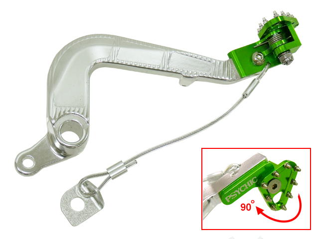 TMV jarrupoljin KX85 01-14 vihreä - Moottoripyörän jarrupoljin - D167909 - 1