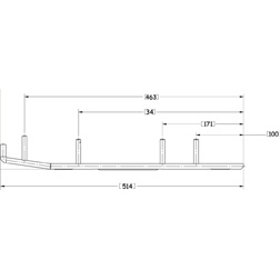 Sno-X Ripper Four Ohjausrauta pari 4" Kovametalli - Moottorikelkan ohjausraudat - D10819 - 1