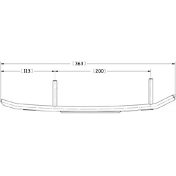 Sno-X Ripper Four Ohjausrauta pari 4" Kovametalli - Moottorikelkan ohjausraudat - D51459 - 1