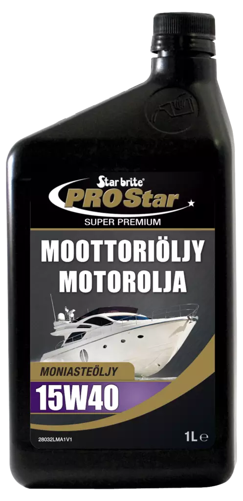 Star brite Pro Star 4-tahti moottoriöljy 15W40 1L - Marineöljyt & lisäaineet - D259439 - 1