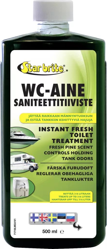 Star brite WC-ainetiiv. mänty 500ml - WC kemikaalit - D259479 - 1