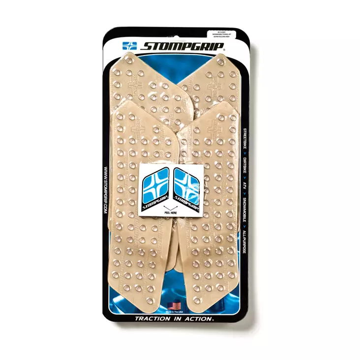 Stompgrip Snowmobile Tunnel Grip - Super Volcano : Clear - Mönkijän satulanpäälliset - D270829 - 1