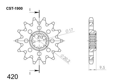Supersprox Eturatas KTM SX65 98- z14 - Moottoripyörän eturattaat - D211549 - 1